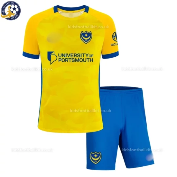 Portsmouth Away Kids Kit 2026_27-front view