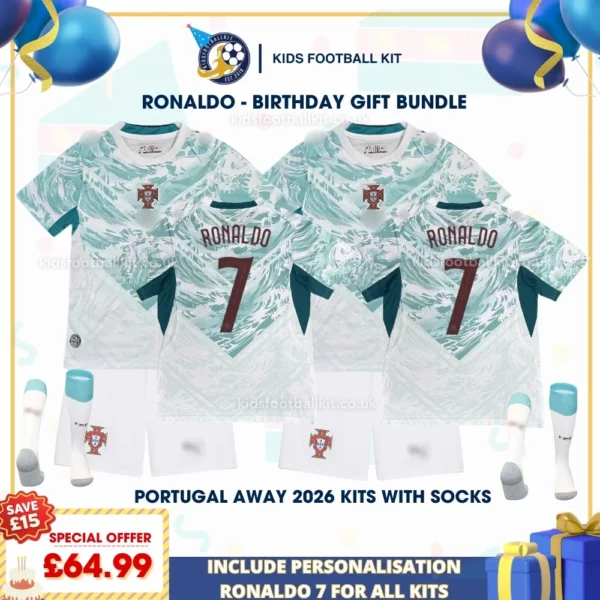 Portugal Away Kids Kits 2026 - RONALDO 7