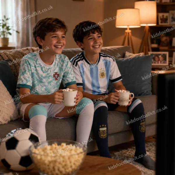 Portugal Away and Argentina home kids kits 2026-image