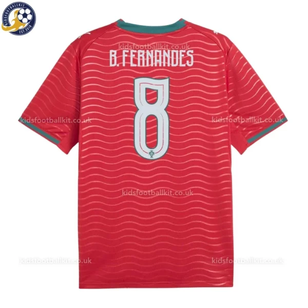 Portugal Home Kids Kit 2026-back view-B. FERNANDES 8