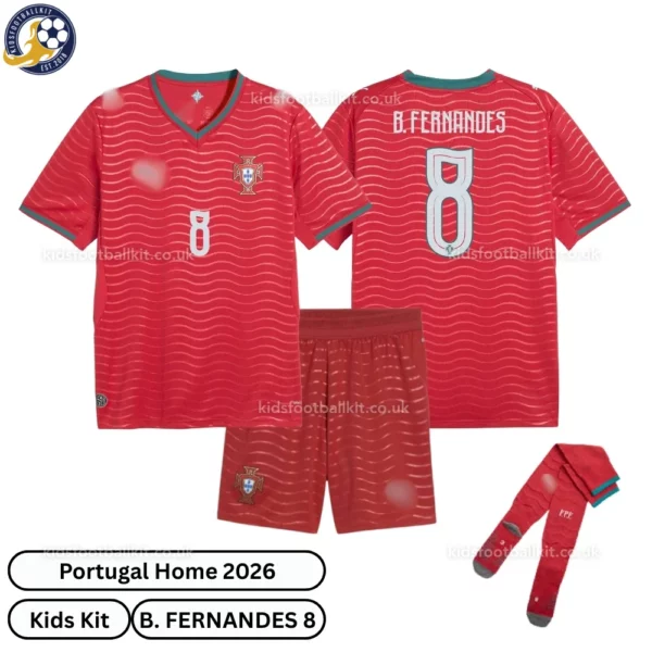 Portugal Home Kids Kit 2026-over view-B. FERNANDES 8