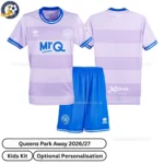 Queens Park away kids kit 26_27-over view