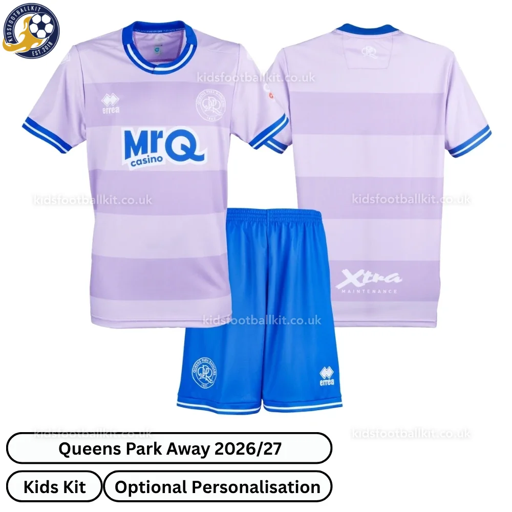 Queen’s Park Away Kids Football Kit 2026/27 (No Socks)