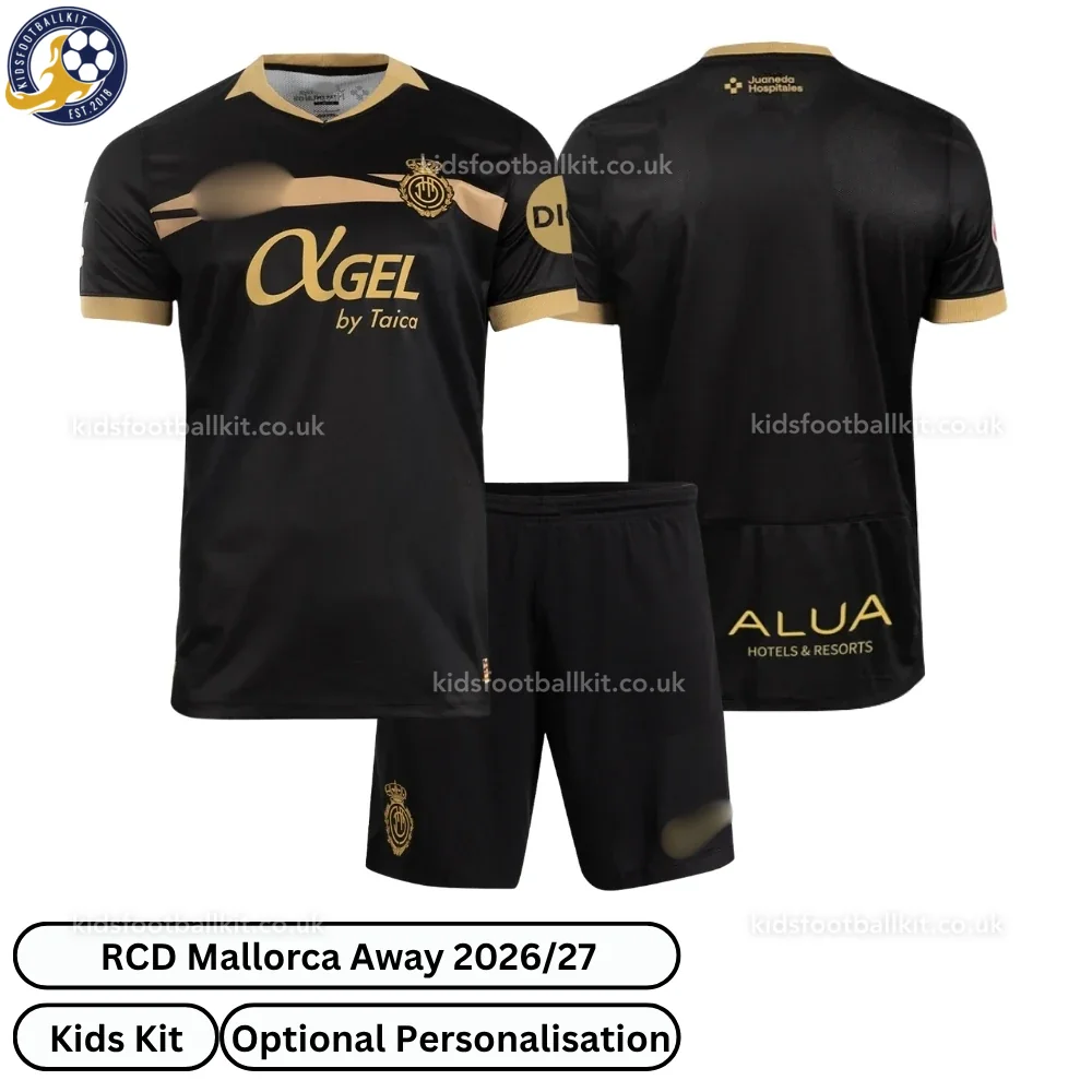 RCD Mallorca Away Kids Football Kit 2026/27 (No Socks)