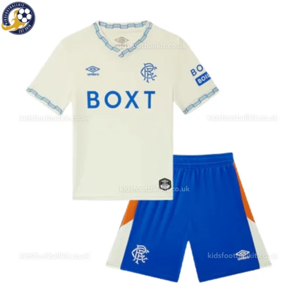 Rangers Away Kids Kit 26_27-front view