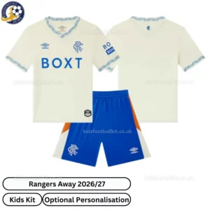Rangers Away Kids Kit 26_27-over view