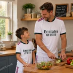 Real Madrid home men shirt and kids kit 2627 -image