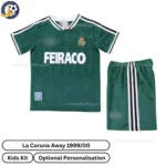 Retro La Coruna Away Kids Kit 99_00-front view