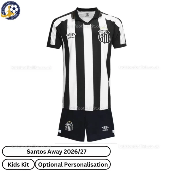 Santos Away Kids Kit 26_27-front view