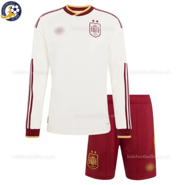 Spain Away Kids Kit 2026-front view long sleeve