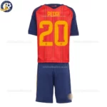Spain Home Kids Kit 2026-back view-PEDRI 20