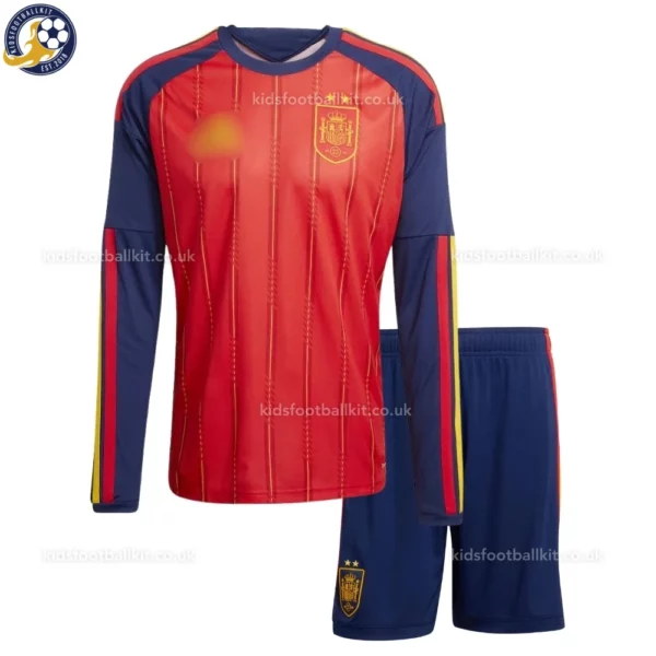 Spain Home Kids Kit 2026-front view long sleeve