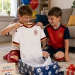 Spain home and away kids kits 2026-image