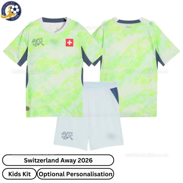 Switzerland away kids kit 2026-over view