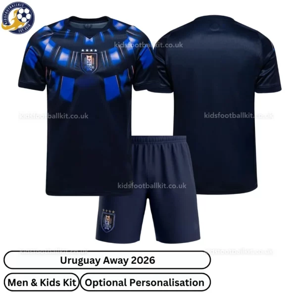 Uruguay Away Men and Kids Kid 2026-over view