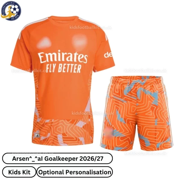 ar-snl goalkeeper kids kit 26_27-front view-orange
