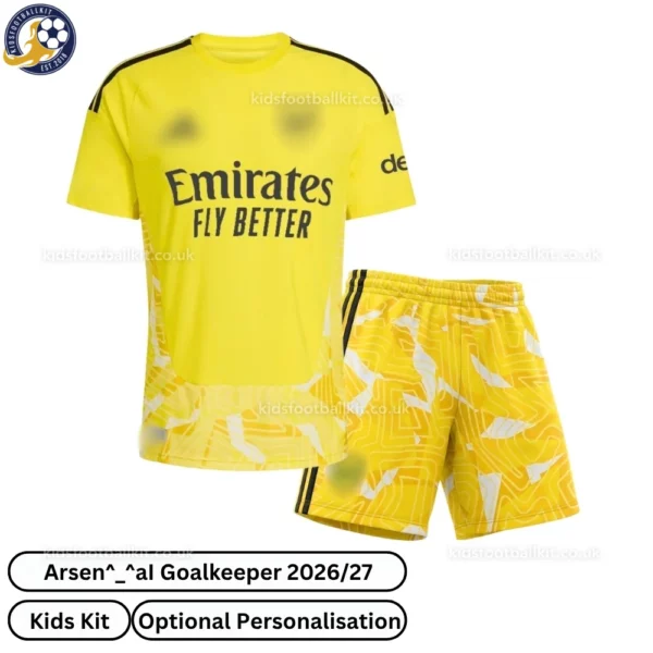 ar-snl goalkeeper kids kit 26_27-front view-yellow