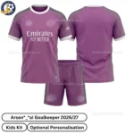 ar snl goalkeeper kids kit 26_27-over view-purple