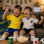 brazil and japan home and away kids kits 2026-image