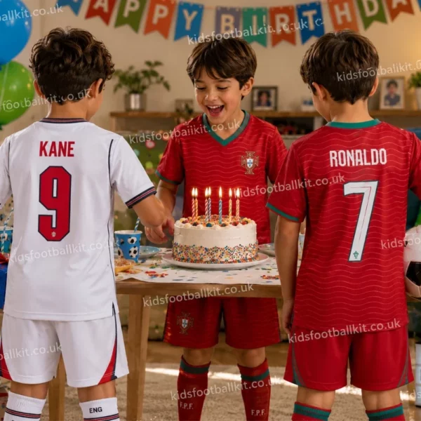 england & Portugal Home Kids Kits 2026 - KANE 9 and RONALDO 7-image