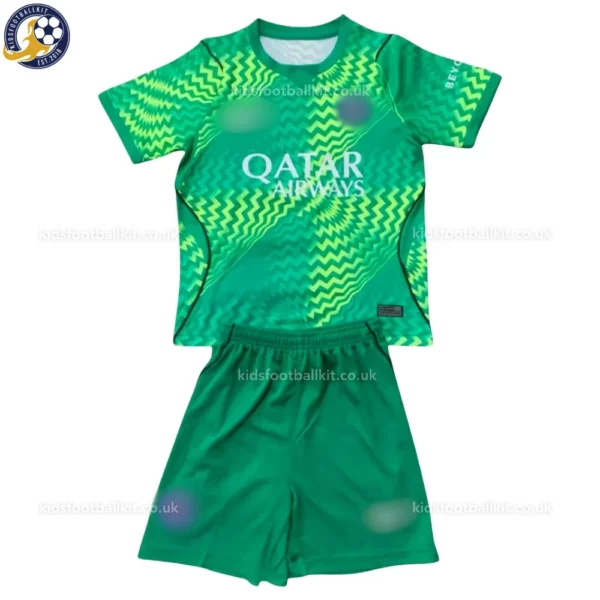 p-g goalkeeper kids kit 26_27-front view-green