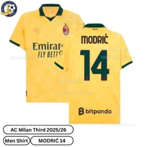 AC Milan Third Men Football Shirt 2025/26 - MODRIĆ 14