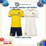 Al Nassr home and third kids kit 26_27