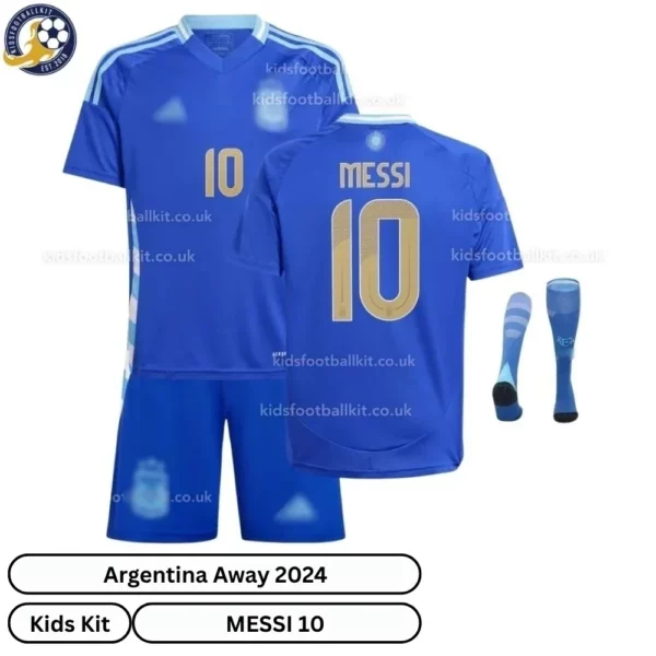 Argentina-Away-Kids-Football-Kit-2024_25-–-MESSI-10-With-Socks