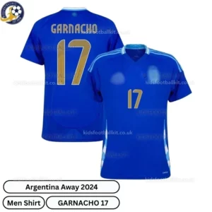 Argentina Away Men Football Shirt 2024 – GARNACHO 17