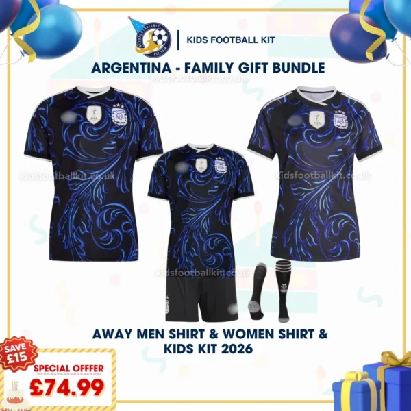 Argentina away men shirt women shirt kids kits 2026