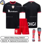 Athletic Bilbao Away Kids Kit 26_27-over view with socks