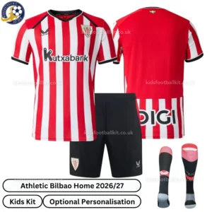 Athletic Bilbao Home Kids Kit 26_27-over view with socks