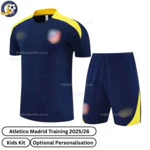 Atletico Madrid Training Kids Football Kit 2025/26 (No Socks) - Navy Blue