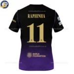 Barcelona Away Kids Kit 26_27-back view-RAPHINHA 11