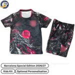 Barcelona Dragon Special Edition Kids Kit 26_27-front view-red black