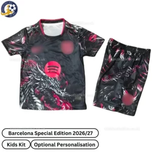 Barcelona Dragon Special Edition Kids Kit 26_27-front view-red black
