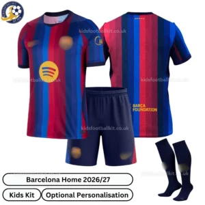 Barcelona Home kids kit 26_27-over view with socks