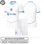 Barcelona Training Kids Kit 26_27-over view-white