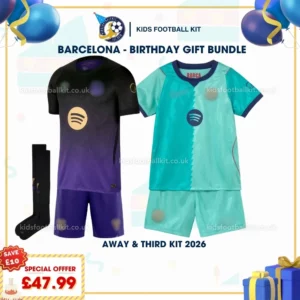 Barcelona away and third kids kit 26_27