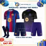 Barcelona home and away kids kit 2026