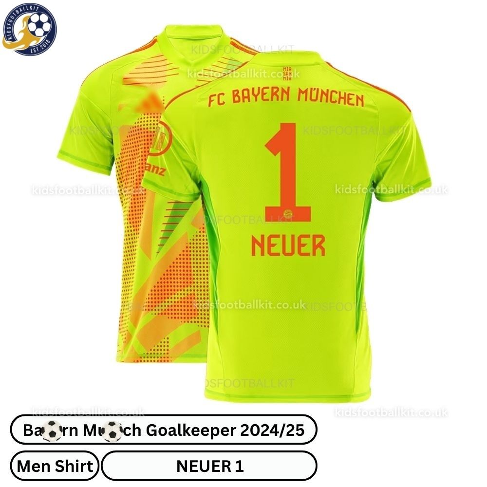 Bay^_^rn Goalkeeper Men Football Shirt 2024/25 – NEUER 1