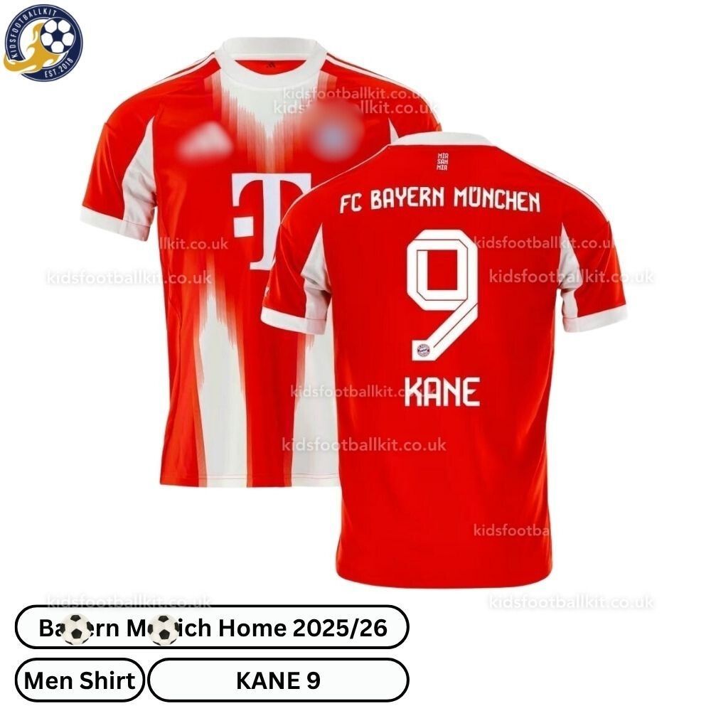 Bay^_^rn Home Men Football Shirt 2025/26 – KANE 9