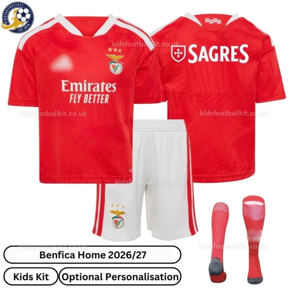 Benfica Home Kids Kit 26_27-over view with socks