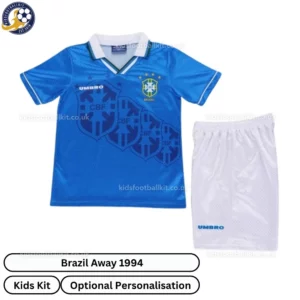 Brazil Away Kids Kit 1994-front view