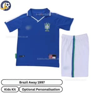 Brazil Away Kids Kit 1997-front view