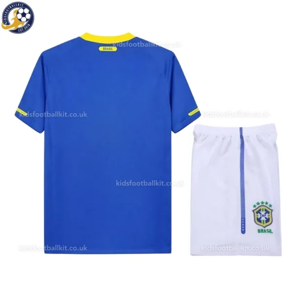 Brazil Away Kids Kit 2010-back view