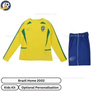 Brazil home kids kit 2002-front view-long sleeve