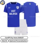 Cardiff City home kids kit 26_27-over view