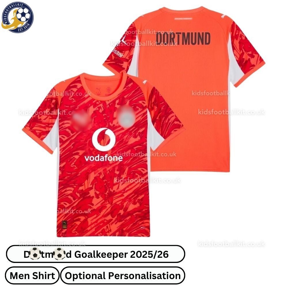D0rt^_^mund Goalkeeper Men Football Shirt 2025/26 – Red