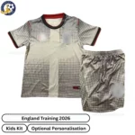 England Training Kids Kit 2026-front view-gray